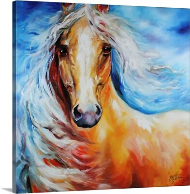 Starbright Palomino Canvas Wall Art Print Horse Home Decor • $45.99