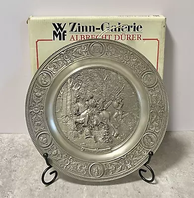 Vintage Pewter Wall Plate Plaque WMF Zinn Galerie Albrecht Durer Knight Boxed 9  • £40