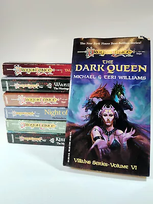 Lot Of 7 Various Dragonlance Books - Paperback - Including The Dark Queen - Good • $29.95