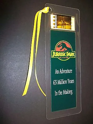 JURASSIC PARK Movie Film Cell Bookmark Cinema Theater Collectible Memorabilia • $10.36