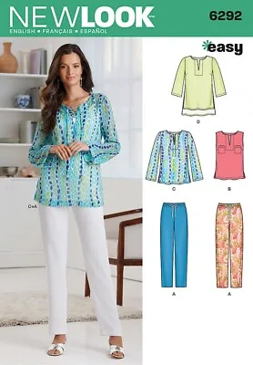 New Look Ladies Easy Sewing Pattern 6292 Casual Tops & Pants • £12.49