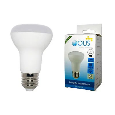 3 X Opus 9W = 60W LED R63 Reflector Warm White ES E27 Light Bulbs • £10.39