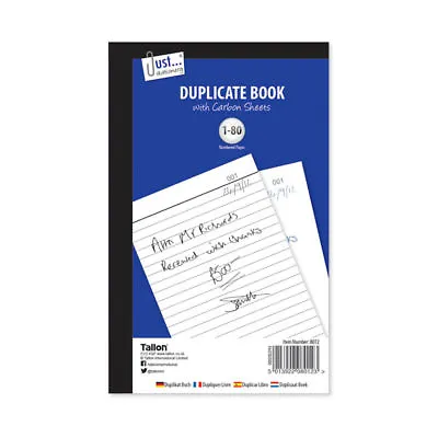 Duplicate Book - A5 Invoice Receipt 80 Office Sales Full Size Business Home Use • £2.99