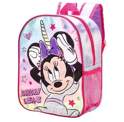 Minnie Mouse Backpack Childrens Character Rucksack Girls Toddlers School Bag • £7.50