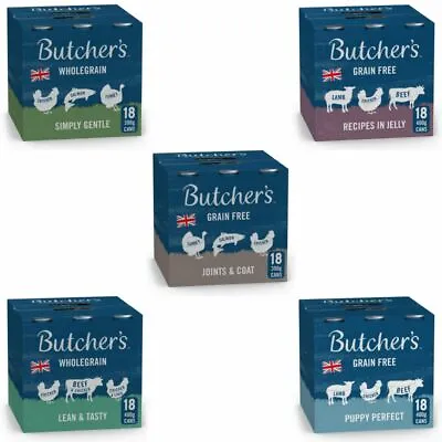 Butcher's Tasty Wet Dog Food Cans Delicious Flavours 18x400g - All Types • £23.99