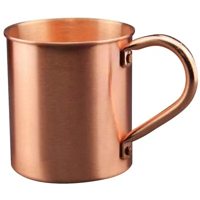450ML Copper Mug Water Cup Moscow Mule Cup Straight Body Curling Cup Bar7671 • $20.83