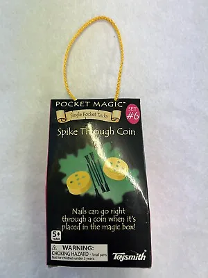 New Toysmith Pocket Magic Single Pocket Trick Spike Through Coin • $7.99