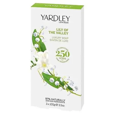 £6.95 • Buy Yardley Lily Of The Valley Luxury Soap 3 X 100g Bars
