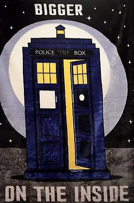 $35.99 • Buy Dr Who High Pile Super Soft Twin Size Blanket 60 X80 --Inner Tardis