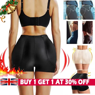 Padded Bum Pants Underwear Hip Enhancer Butt Booty Panty Lifter-Shaper Shorts • £2.29