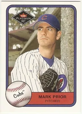 Mark Prior Rookie 2001 Fleer Platinum Rc 529 Chicago Cubs • $1.79