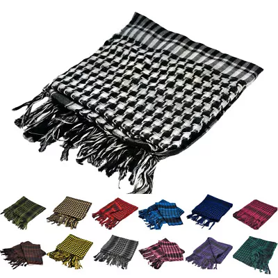 Shemagh Tactical Desert Military Head Scarf Face Mask Arab Wrap Keffiyeh Scarves • $10.59