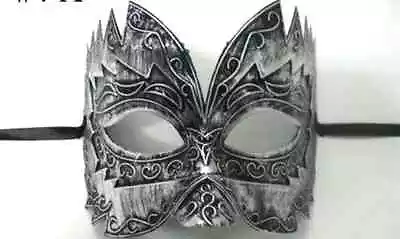 Mens Titan Roman Gladiator Masquerade Masked Ball Venetian Party Filigree Mask • £6.99