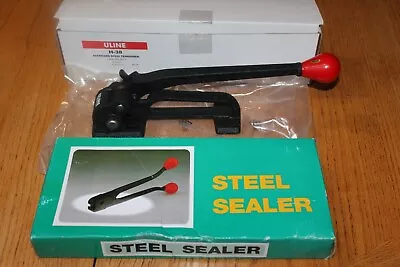 (SET) Of Standard Steel Strapping Tensioner Uline H-38 And (NIB) Steel Sealer • $79.95