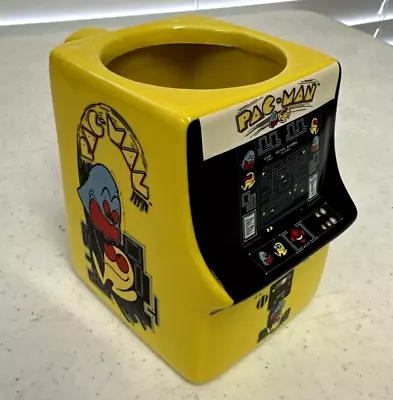 Pac Man Arcade Machine Shaped Mug Retro Tea Coffee Cup Pen Holder • $4.99