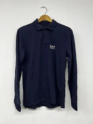 Emporio Armani EA7 Long Sleeve Polo Shirt RRP £90 • £17.99