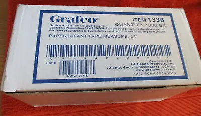 Grafco Paper Infant Tape Measure 24  1000 Ct • $30