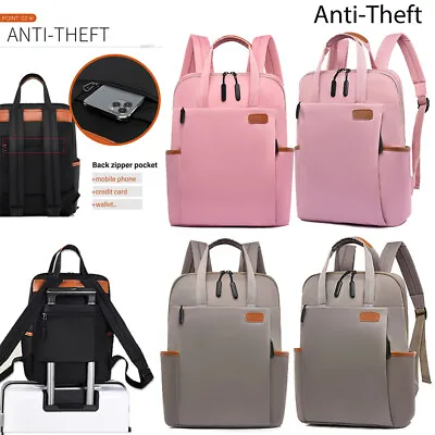 Women Ladies Backpack Rucksack Travel School Girl Shoulder Bag Laptop Anti-Theft • £15.99