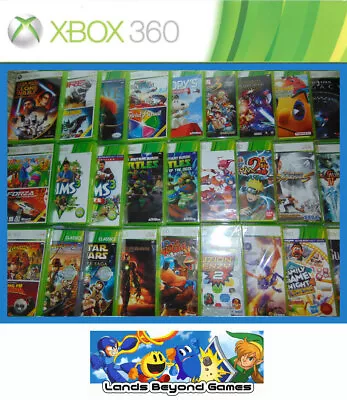 Microsoft Xbox 360 Video Games (Platform Arcade Fighting Sim Puzzle Family Kids) • £9.50