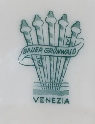 Vintage Schonwald Porcelain #261 Ashtray Hotel Bauer Grunwald VENEZIA ITALY • $44.97