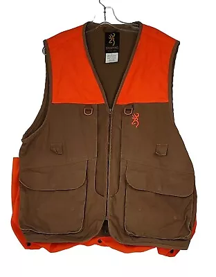 Browning Vest Mens Large Hunting Shooting Upland Bird Dove Quail Blaze Orange • $29.99