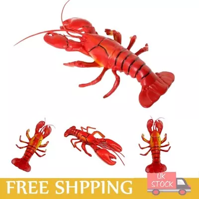 Big Fake Lobster Crab Model For Dispaly Artificial Marine Animals Decoration • £15.78