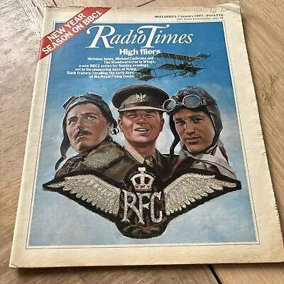 Radio Times. High Flyers.  Doctor Who.  1-7 Jan 1977. Midlands • £2