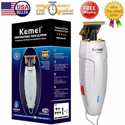 Kemei Professional Hair Clippers Cordless Trimmer Beard Cutting Machine Barber • $23.99