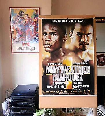 FLOYD MAYWEATHER JR Vs. JUAN MANUEL MARQUEZ : Original HBO Boxing Poster 30D • $155.42