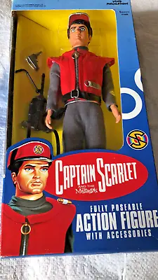 Captain Scarlet Fully Poseable12 Inch Figure MIB By VIVID 1993 Rare • £160