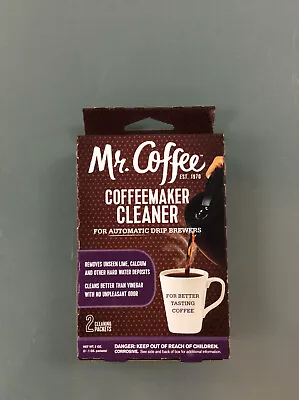 Mr.Coffee Coffeemaker Cleaner 2 Counts (2 - 1 Oz Packets) • $12.99