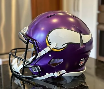 MINNESOTA VIKINGS NFL Riddell SPEED Full Size AUTHENTIC Football Helmet L • $224.99