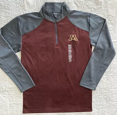 Men Minnesota Golden Gophers 1/4 Zip Pullover Lightweight Jacket Medium (38-40) • $16.99