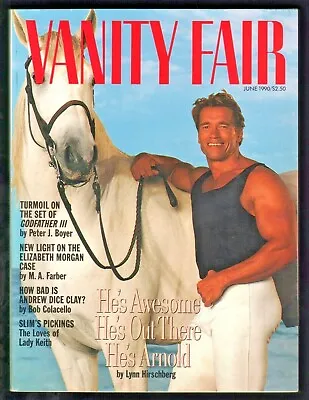 1990 June Vanity Fair Magazine - Arnold Schwarzenegger Francis Ford Coppola • $17.61