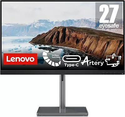 Lenovo L27m-30 27 Inch PC Monitor | FHD 1080p 75Hz IPS 6ms HDMI And VGA • £209.99