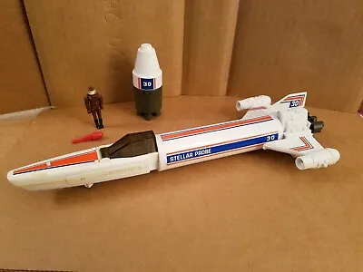 Vintage 1978 Viper Stellar Probe White Version Ship + Pilot + Missile Galactica • $119.99