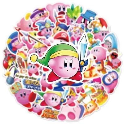 10 Random Kirby Cartoon Stickers Video Game Decals Nintendo Hydro Free Shipping! • $2.95