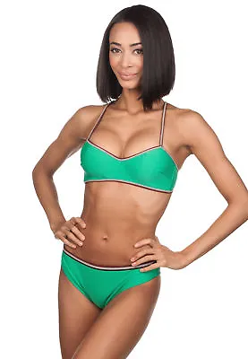 $14.99 • Buy Rose Cha Brazilian Underwire Bandeau Swim Bikini Swimsuit Set 2531