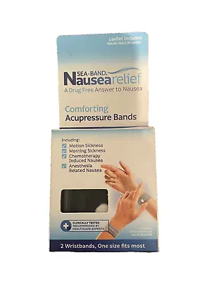 Sea Band The Original Wristband Adults For Nausea Relief - 2 Wristbands One Size • $14.99