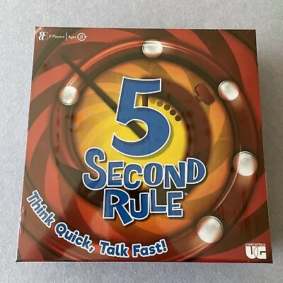 University Games 5 Second Rule 5 Seconds Board Game Quick Thinking Fast Talking • $19.99