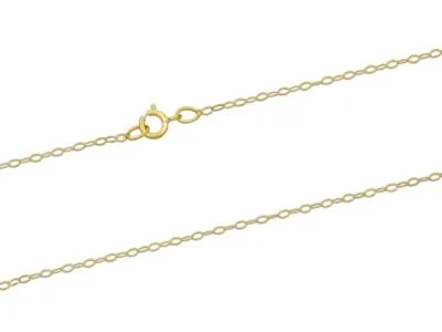 £37.99 • Buy 9ct Gold Trace Chain Necklace (1.2mm / 20 Inches / 0.50g)