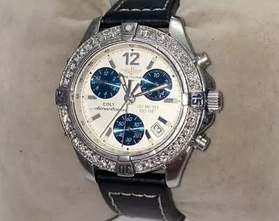 Breitling Men's Colt Chrono Ocean A53350 Quartz Diamond Watch • $1699