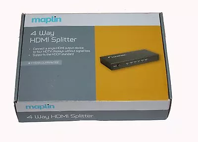 MAPLIN 4 Way Splitter - N53QK -  RRP= £69.99 • £36.99