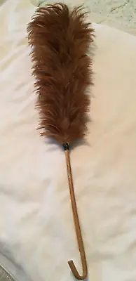 Vintage Real Feathers Duster With Bamboo Handle 25  • $29.99