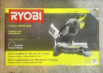 RYOBI TS1144 Compound Miter Saw  7-1/4 Inch Corded Electric 24T Blade W/Dust Bag • $109.99