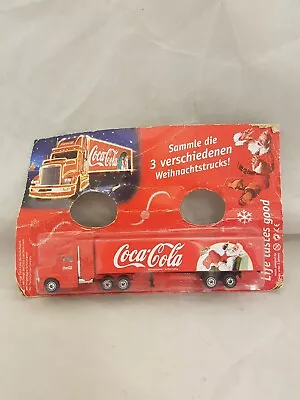 Coca Cola Christmas Lorry Model Santa German Exclusive Truck • £14.99