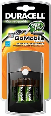 Brand New Duracell Rechargeable Go Mobile Charger W/2 AA & 2 AAA Rechargeable • $22.49