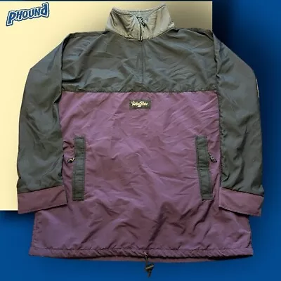 Wave Rave Purple Anorak Snowboard Jacket GUC Rare USA Made Waist Cinch • $39.99