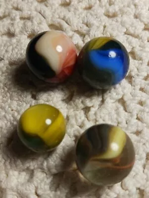 Vintage Marbles - Master Marble Sunbursts MINT (Lot Of 4) • $4