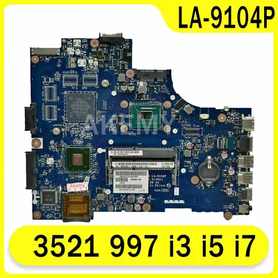 For DELL Inspiron 3521 I3 I5 I7 Mainboard LA-9104P Laptop Motherboard  • $141.10